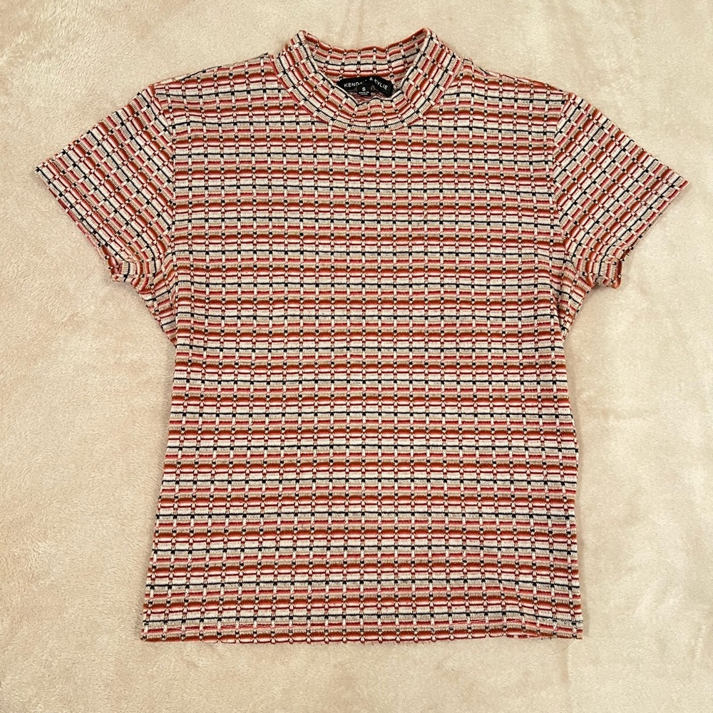 Kendall & Kylie Mock Neck Top